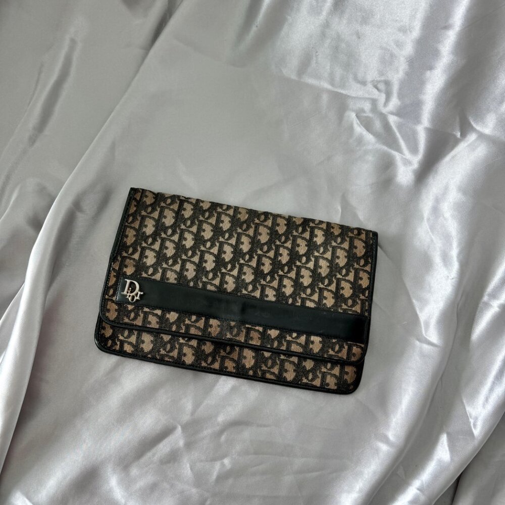 Christian Dior Black Trotter Clutch
